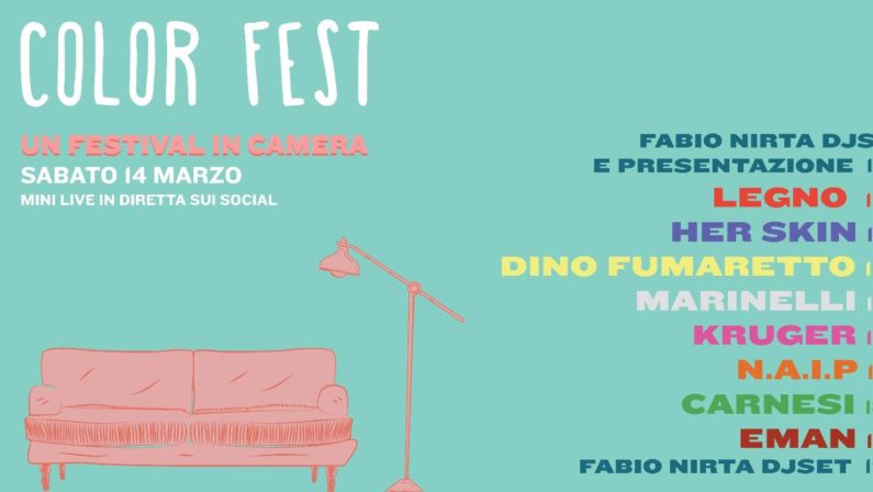 Color Fest, maratona di musica live dai canali social