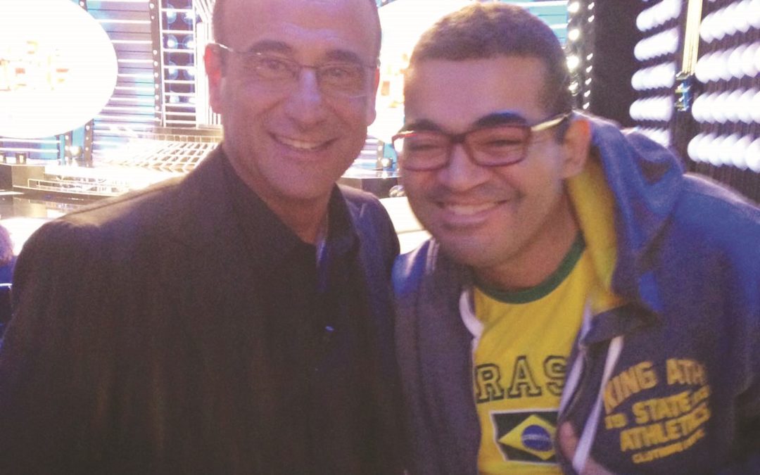 Gianmaria con Carlo Conti