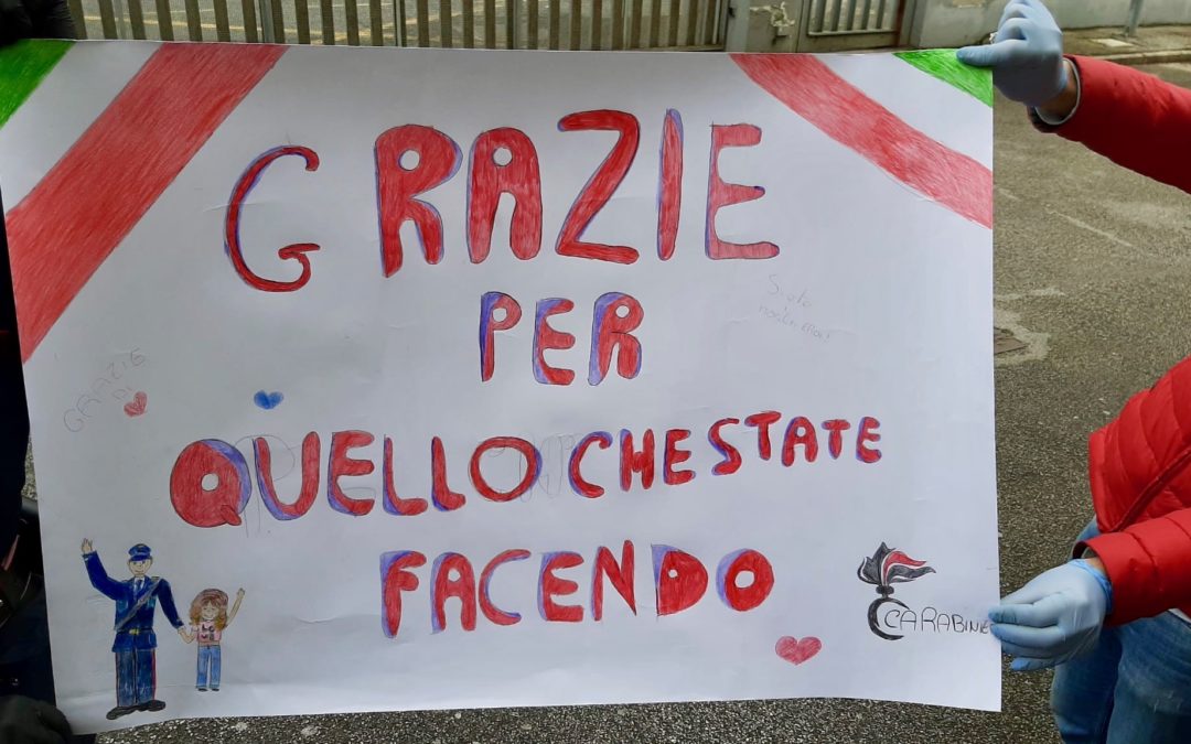 Villaricca: Gesto di solidarietà nei confronti dell’Arma. Bambina dona un disegno ai carabinieri