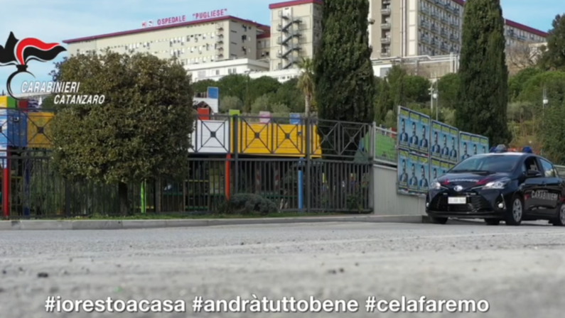 Coronavirus, il video messaggio dei carabinieri di Catanzaro: «Possiamo aiutarvi» – VIDEO