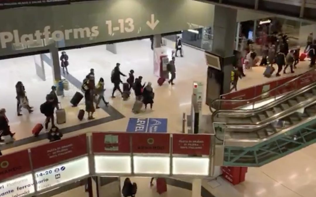 Il primo maxi-esodo dalla stazione di Milano verso il Sud