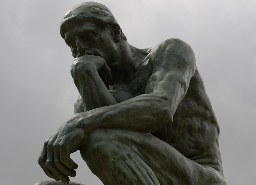 “Il pensatore” (Le Penseur) dello scultore francese Auguste Rodin