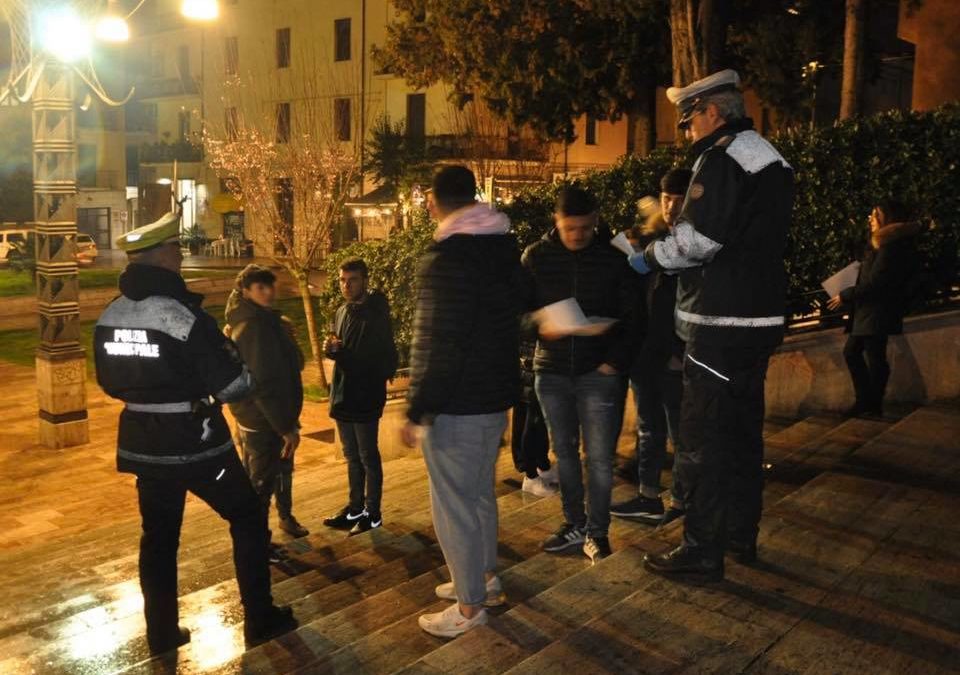 Controlli della polizia locale a Cosenza