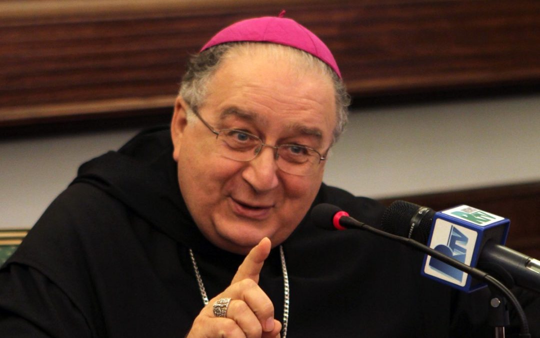 Il vescovo di Reggio Calabria, monsignor Giuseppe Fiorini Morosini