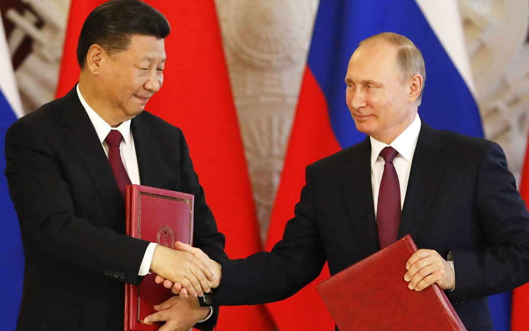 Il presidente della Cina Xi Jinping e quello russo Vladimir Putin