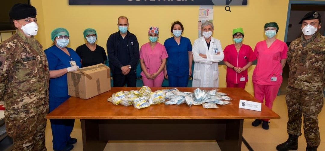 Coronavirus, il 232° Reggimento Trasmissioni di Avellino dona 200 mascherine al Moscati