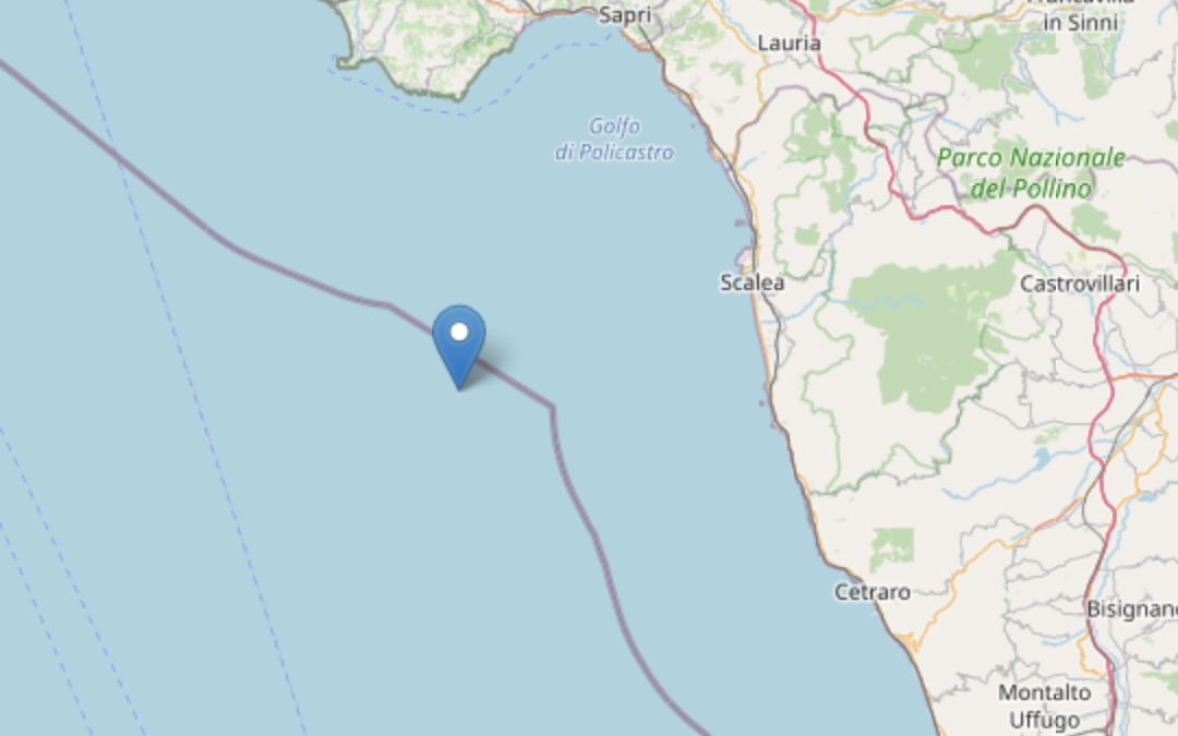 Terremoto, altra scossa di magnitudo 3 nella notte al largo di Scalea