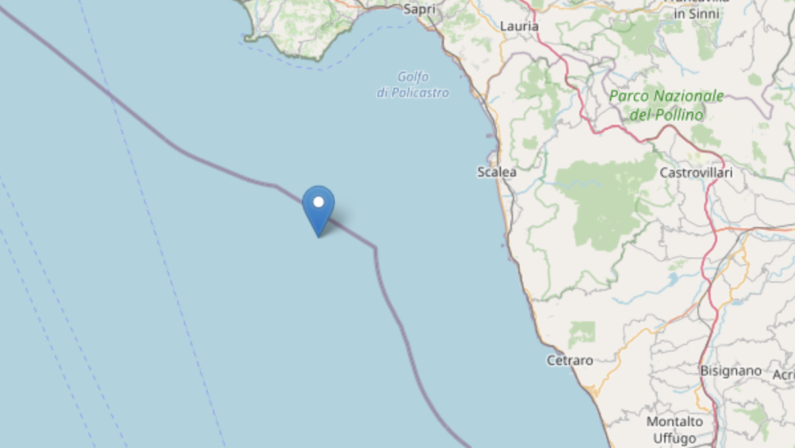Terremoto, altra scossa di magnitudo 3 nella notte al largo di Scalea