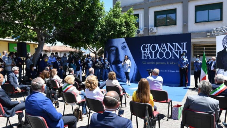 FOTO - La commemorazione a San Luca di Giovanni Falcone nell'anniversario della strage di Capaci