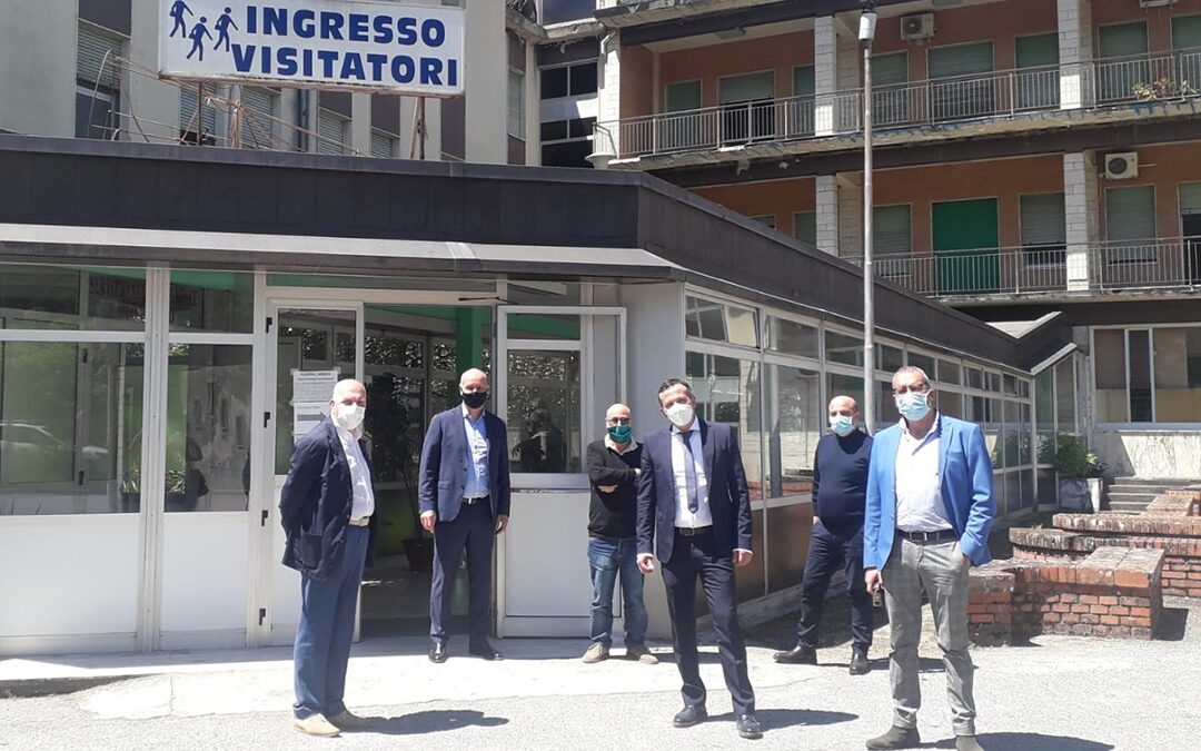 Il sopralluogo all'ospedale di Soriano