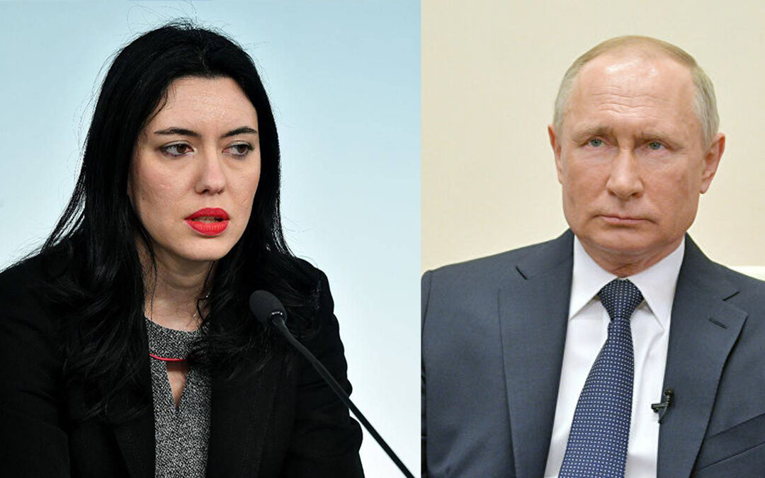Lucia Azzolina e Vladimir Putin