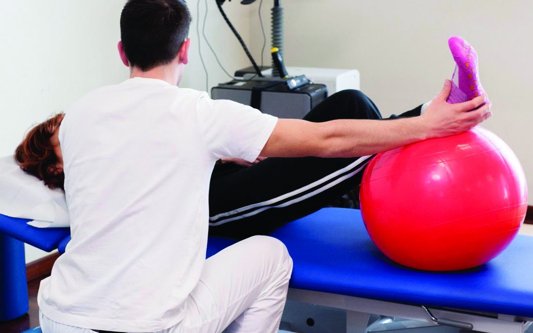 Una seduta di fisioterapia