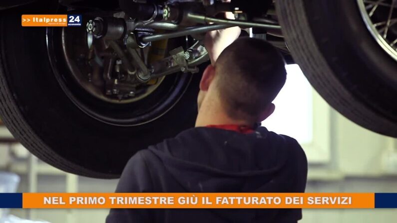 Nel primo trimestre giù il fatturato dei servizi
