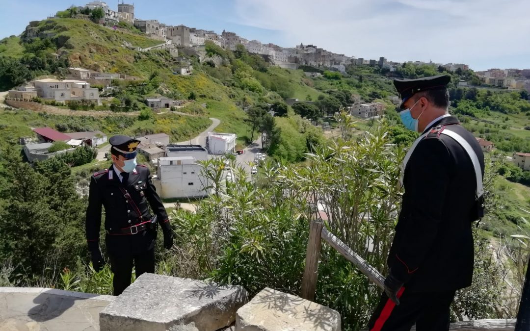 I carabinieri intervenuti a Montescaglioso