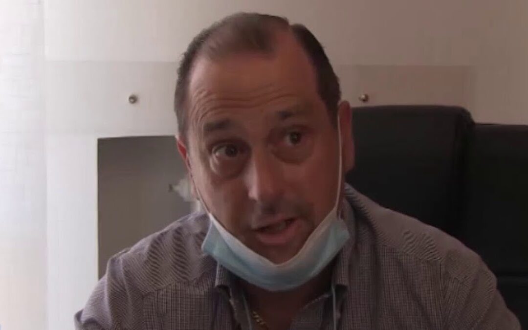 Michele Tramontana nel corso della conferenza stampa