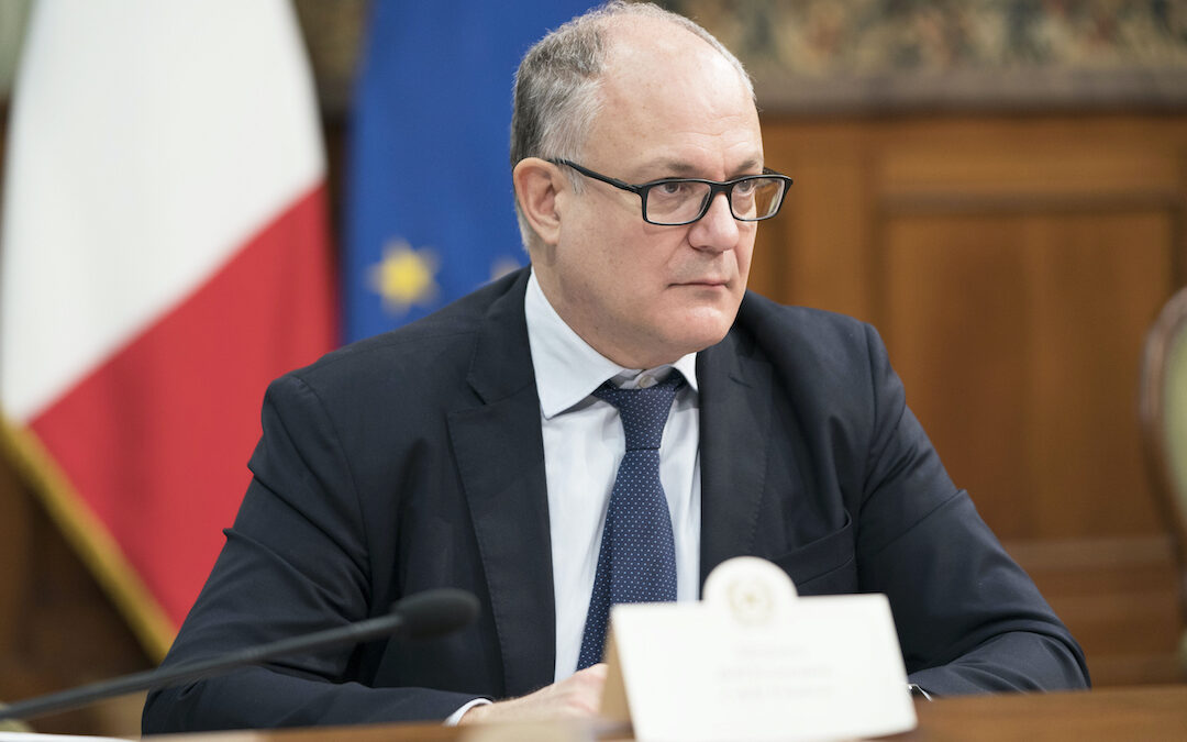 Il ministro per l'Economia Roberto Gualtieri