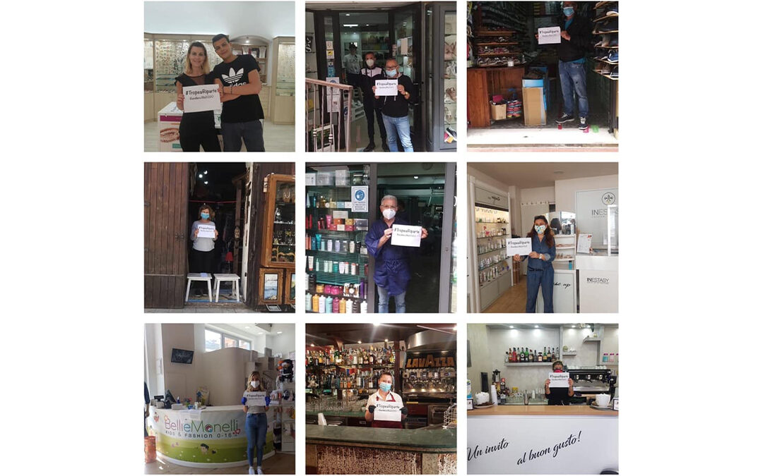 #TropeaRiparte, ecco l’hashtag lanciato dall’associazione dei commercianti della città