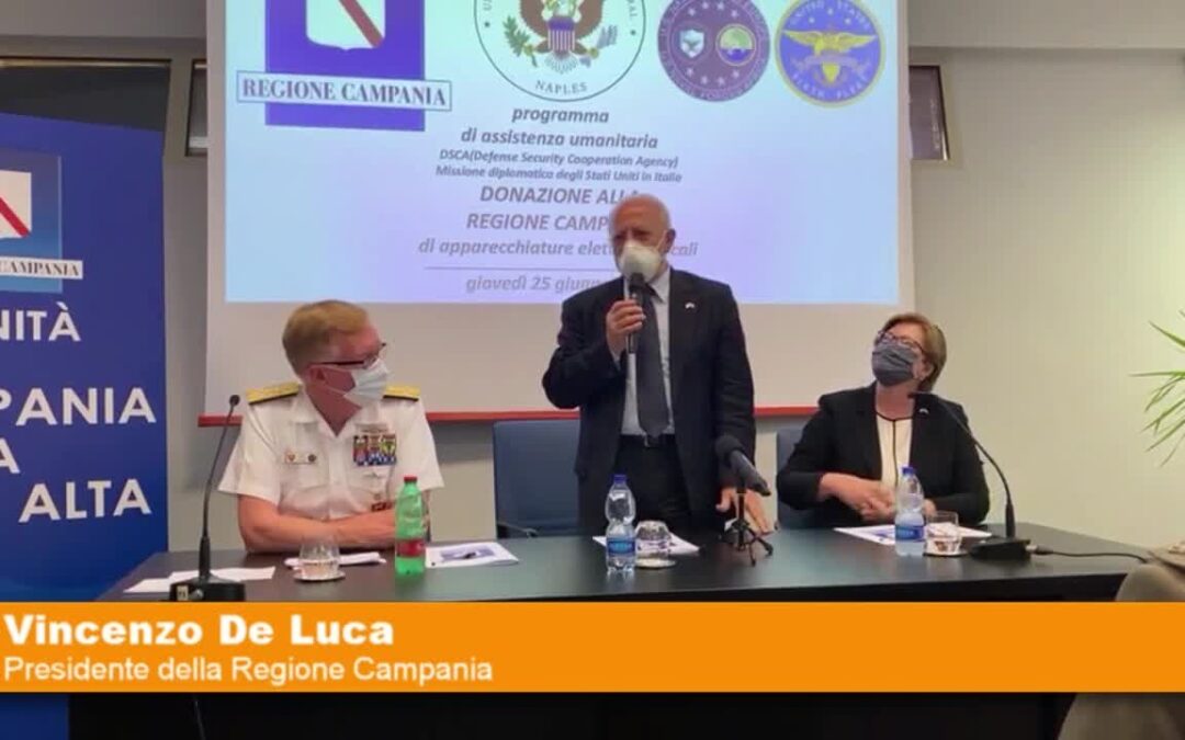 Dagli Usa scorte e forniture mediche alla Regione Campania
