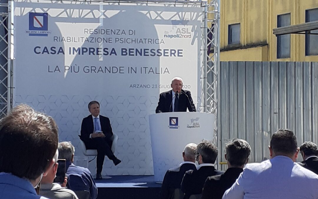 Campania, De Luca inaugura ‘Casa impresa benesserè