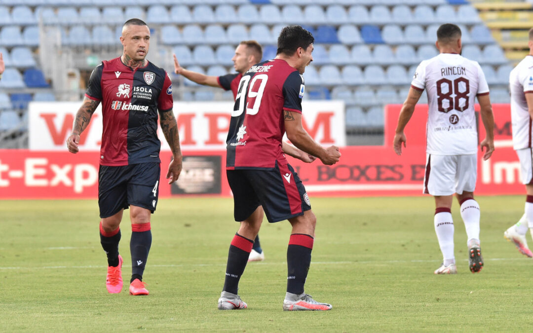Joao Pedro ferma la rimonta del Toro, il Cagliari vince 4-2