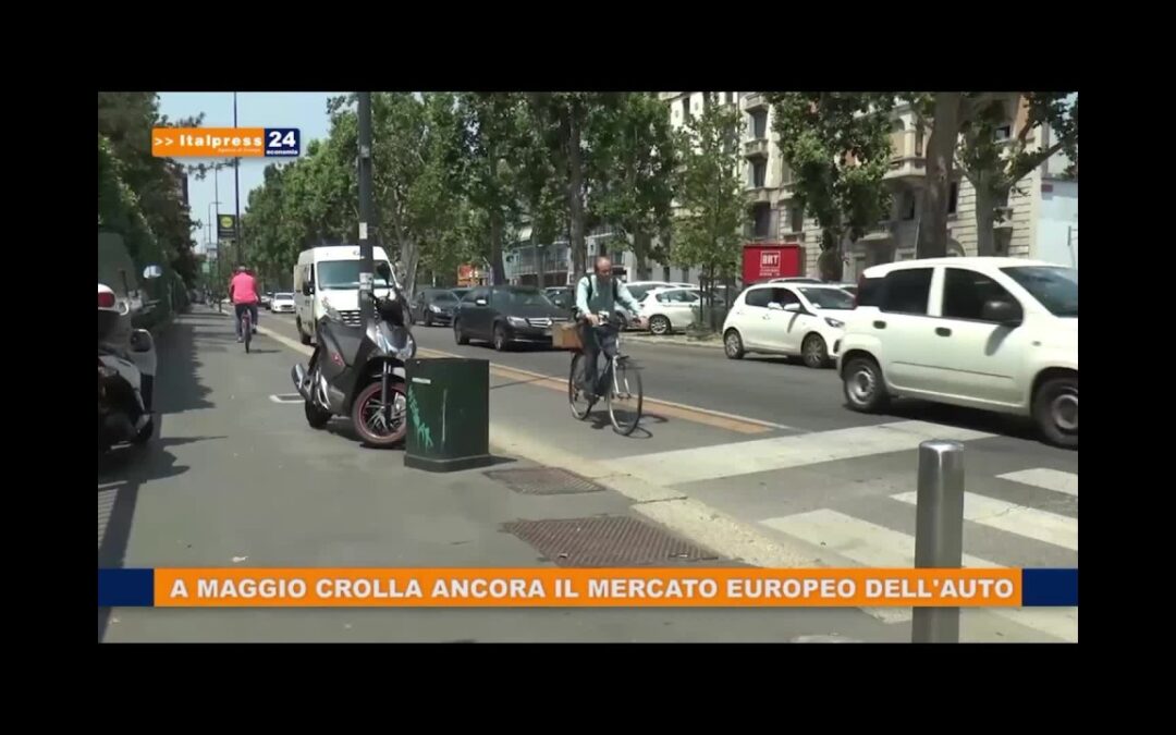 A maggio crolla ancora il mercato Ue dell’auto