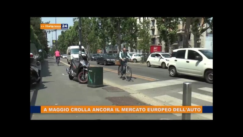 A maggio crolla ancora il mercato Ue dell’auto