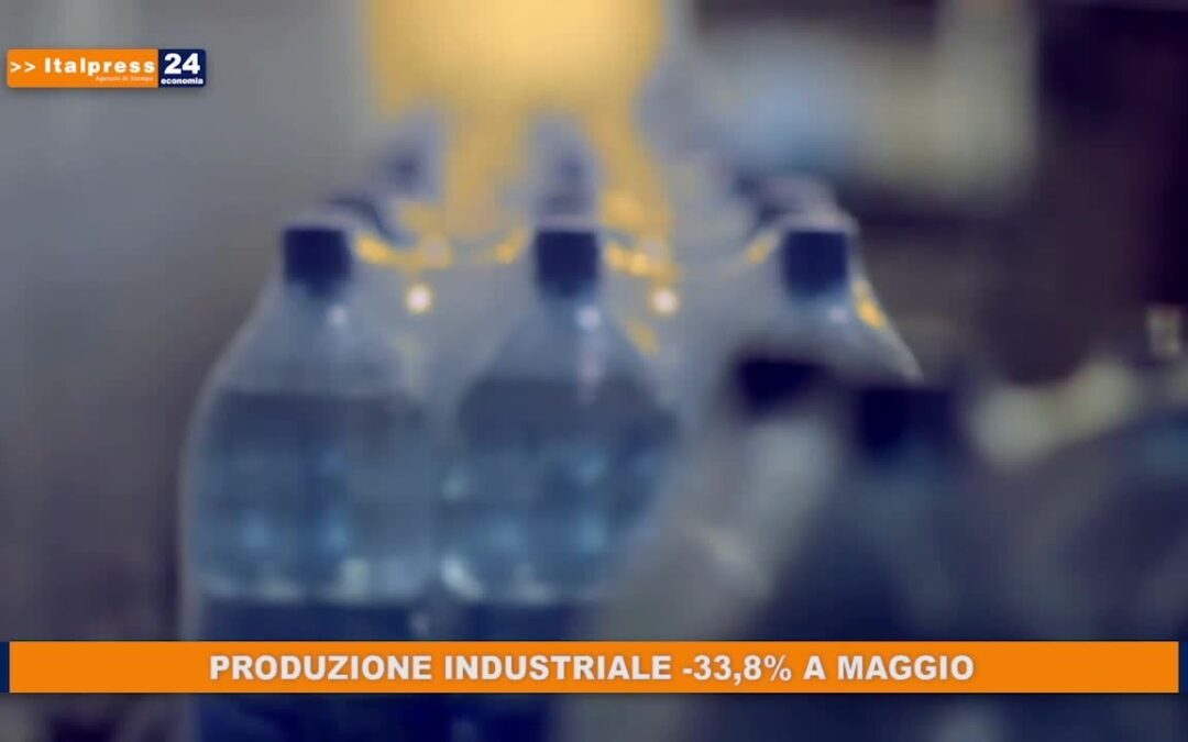 Produzione industriale -33,8% a maggio