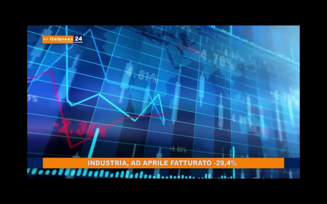 Industria, ad aprile fatturato -29,4%