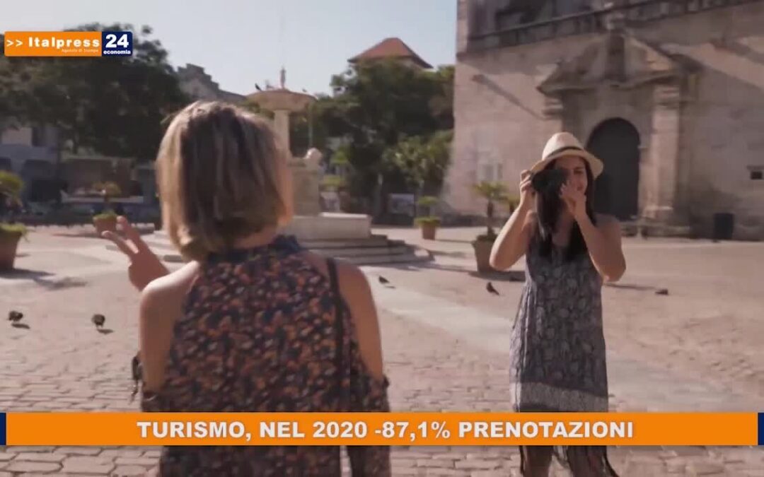 Turismo, nel 2020 -87,1% prenotazioni