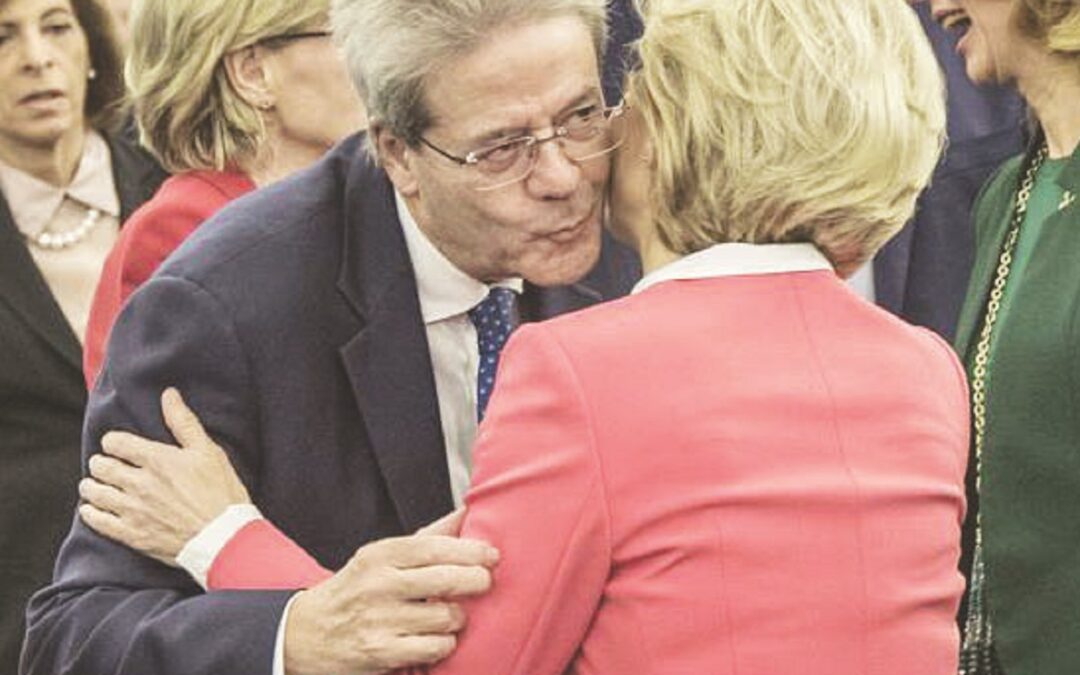 Paolo Gentiloni e Ursula von der Leyen