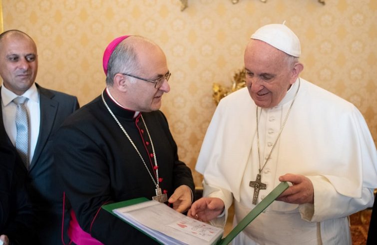 Il vescovo Francesco Massara assieme a papa Francesco