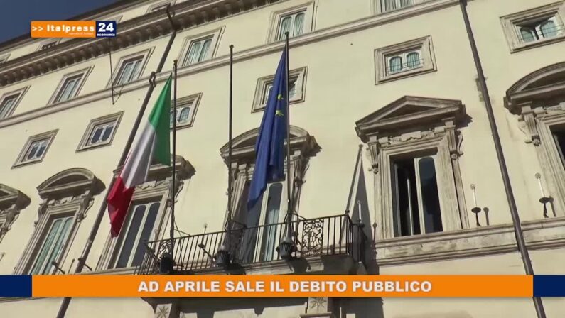 Ad aprile sale il debito pubblico