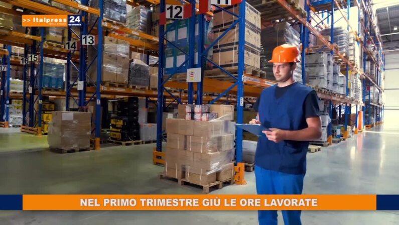 Nel primo trimestre giù le ore lavorate