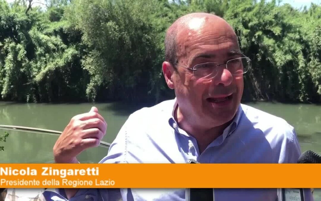 Una barriera antirifiuti sul fiume Aniene