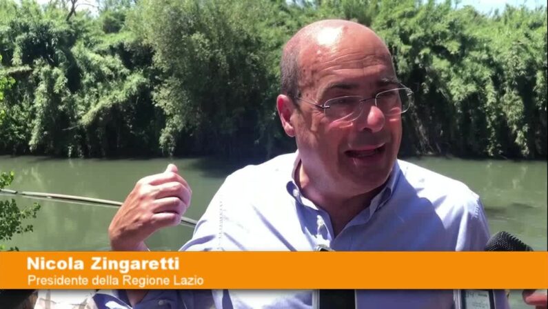 Una barriera antirifiuti sul fiume Aniene