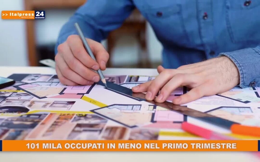 101 mila occupati in meno nel primo trimestre