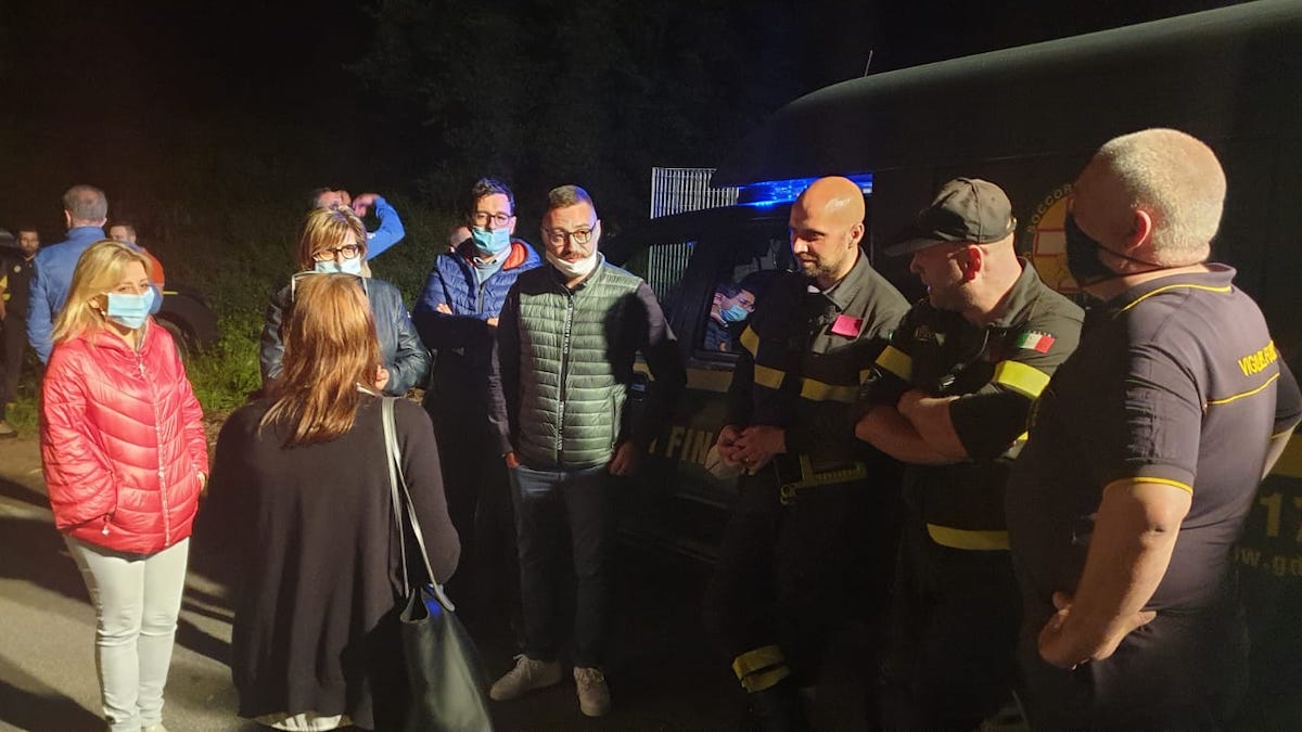 ritrovamento romano melicchio vigili del fuoco