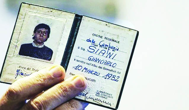 Ordine dei giornalisti della Campania: a Giancarlo Siani il tesserino di professionista 35 anni dopo