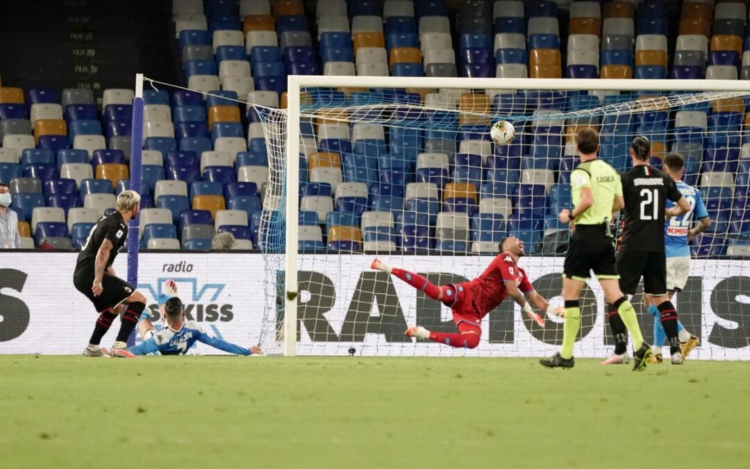 Finisce in parità tra Napoli e Milan, al San Paolo 2-2