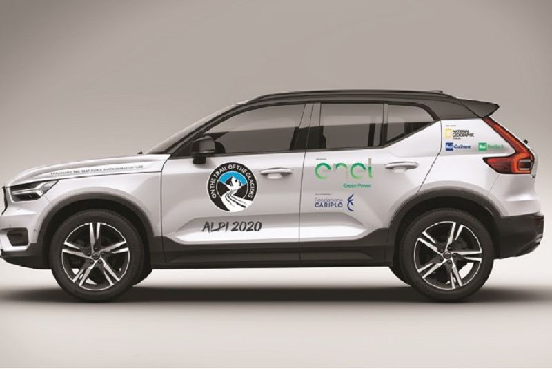 Tre Volvo plug-in hybrid per la spedizione Alpi 2020