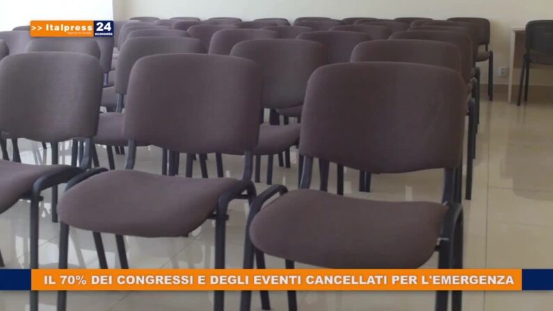 Il 70% dei congressi e degli eventi cancellati per l’emergenza