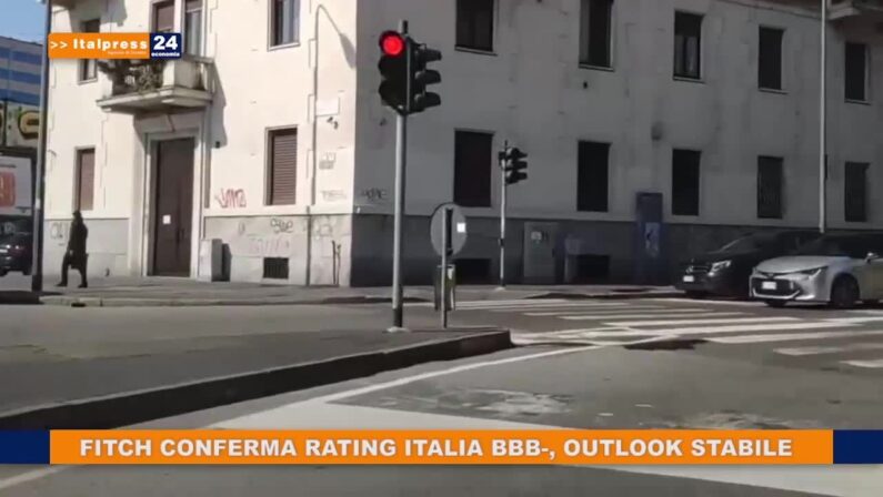 Fitch conferma rating Italia BBB-, outlook stabile