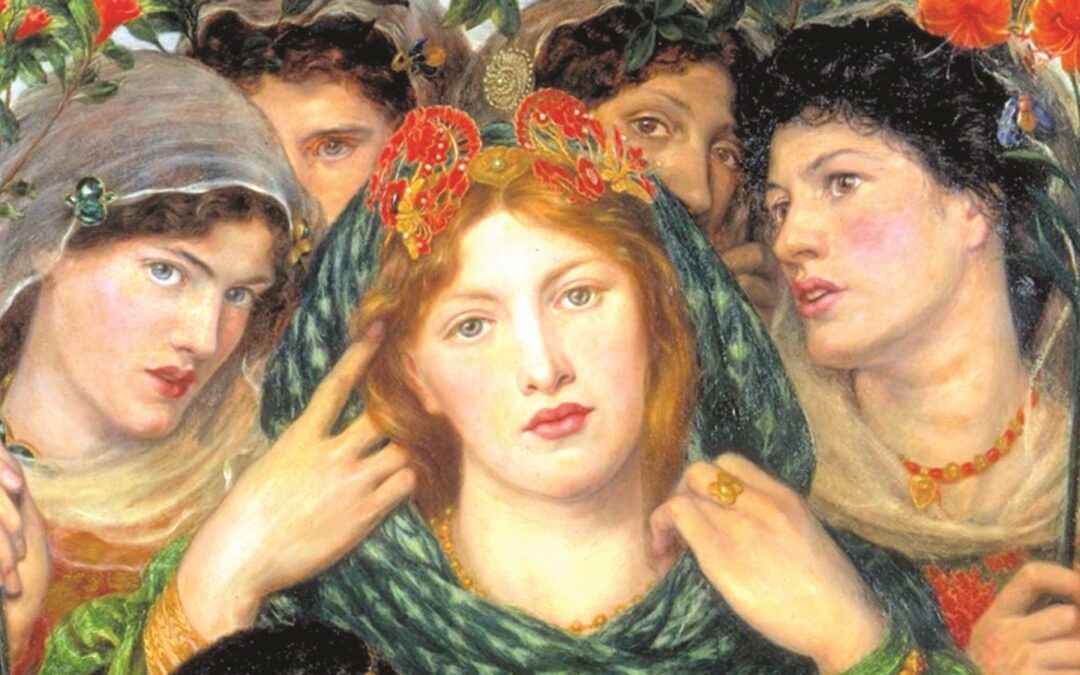Dante Gabriel Rossetti, “La Bien Amada” (1866) - dettaglio