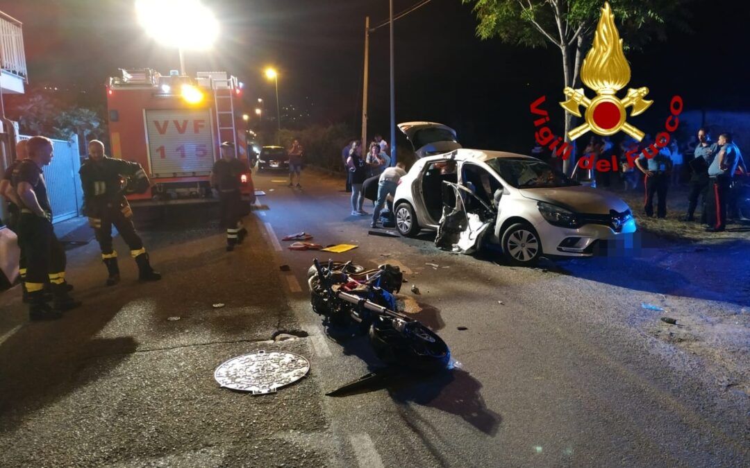 I veicoli coinvolti nell'incidente