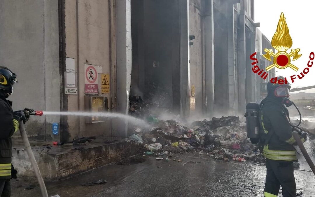 L'intervento dei vigili del fuoco