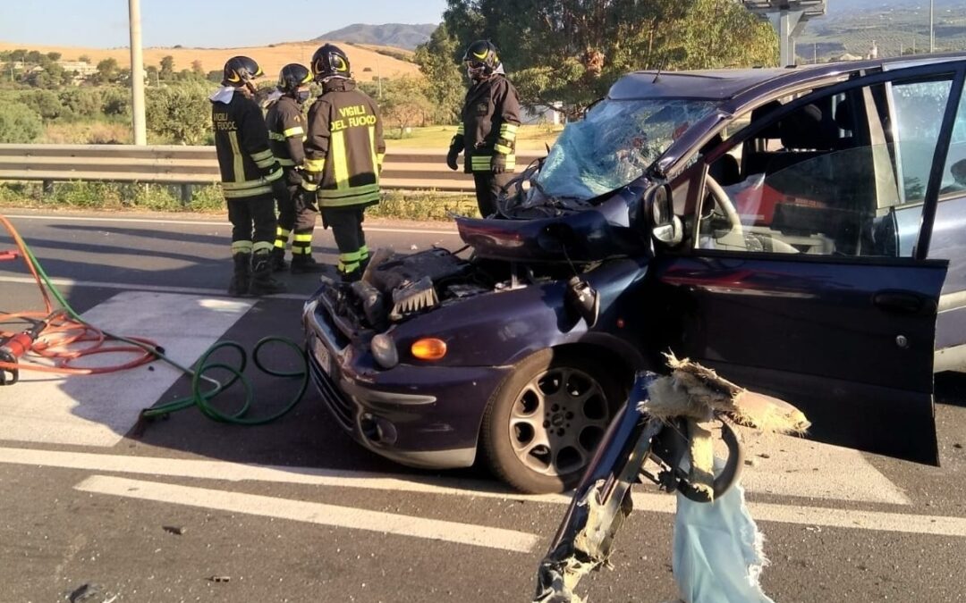 La vettura coinvolta nell'incidente