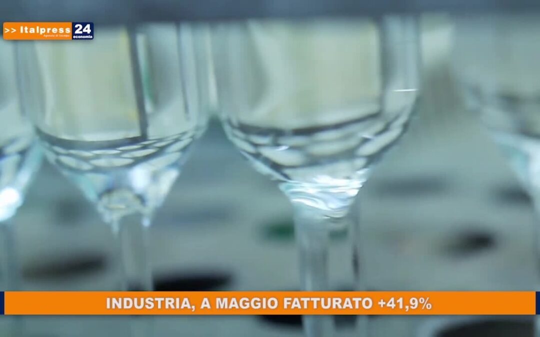 Industria, a maggio fatturato +41,9%