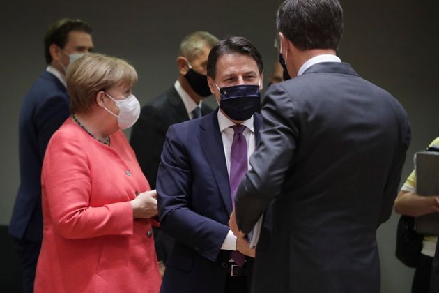 Il vertice UE, Merkel e Conte