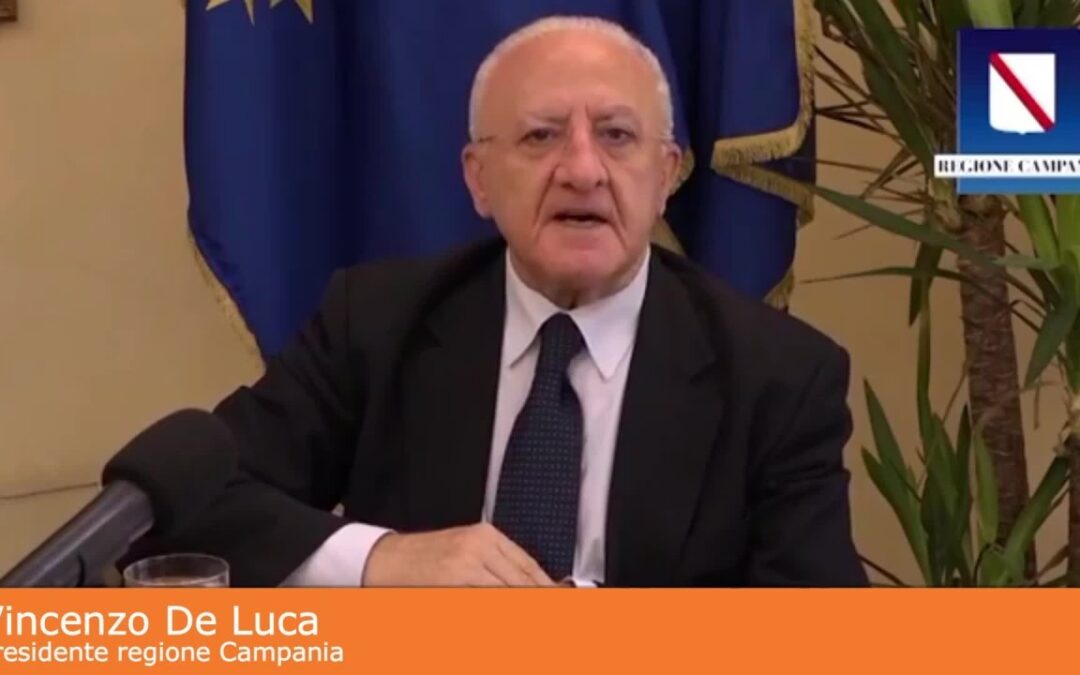 De Luca “Per Semplificare Governo segua modello Universiadi”