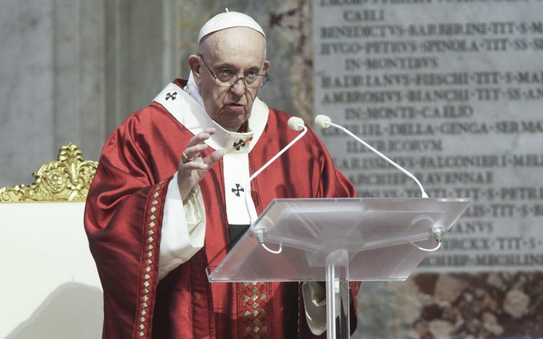Papa “L’economia è malata, dalla pandemia dobbiamo uscire migliori”